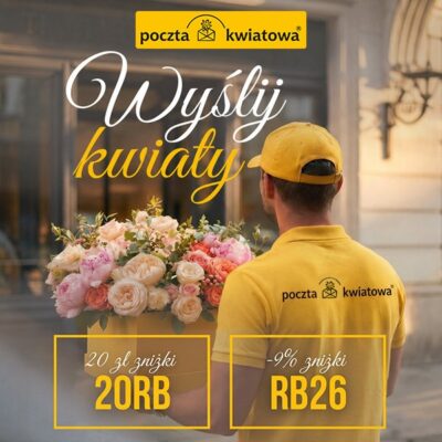 Rabat na kwiaty, poczta kwiatowa, kod rabatowy